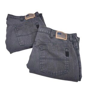 2 Pair Tyndale Versa Flame Resistant Jeans Mens 38 x 32 Gray FLF 975 Workwear